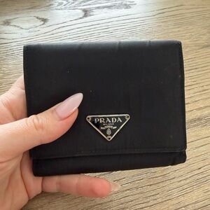Prada Nylon Black Wallet - Authentic